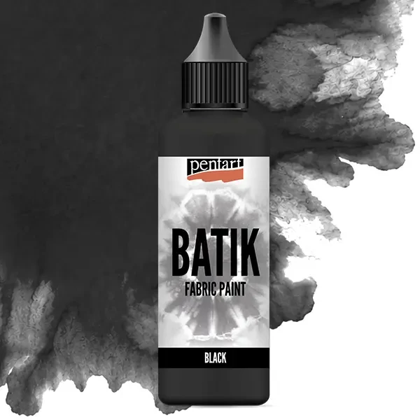 Vopsea pentru batik Pentart, vopsea pentru textile, 80 ml – negru