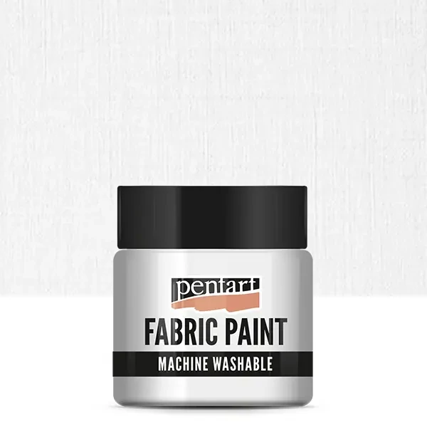 Vopsea textilă Pentart, 50 ml – alb