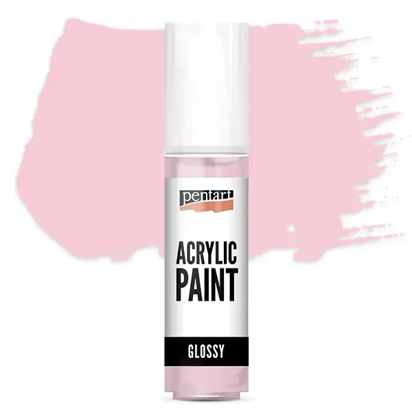 Vopsea acrilică lucioasă Pentart, 20 ml - roz