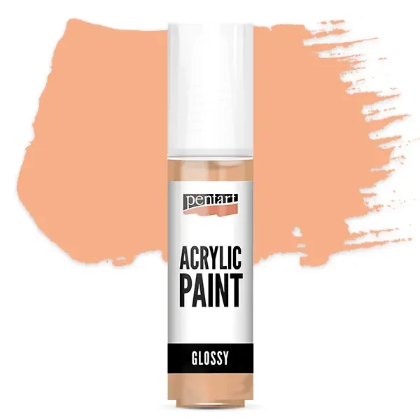 Vopsea acrilică lucioasă Pentart, 20 ml - somon