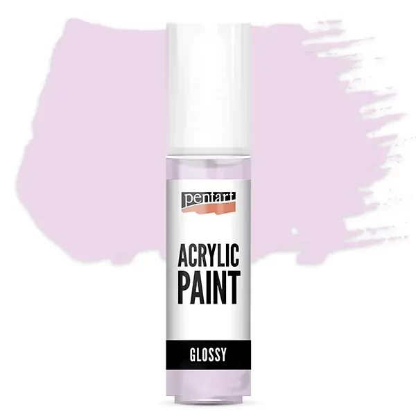 Vopsea acrilică lucioasă Pentart, 20 ml - violet pastel