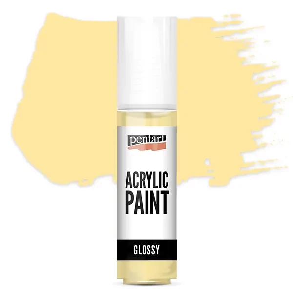 Vopsea acrilică lucioasă Pentart, 20 ml - cafea cu lapte