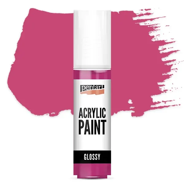 Vopsea acrilică lucioasă Pentart, 20 ml - magenta