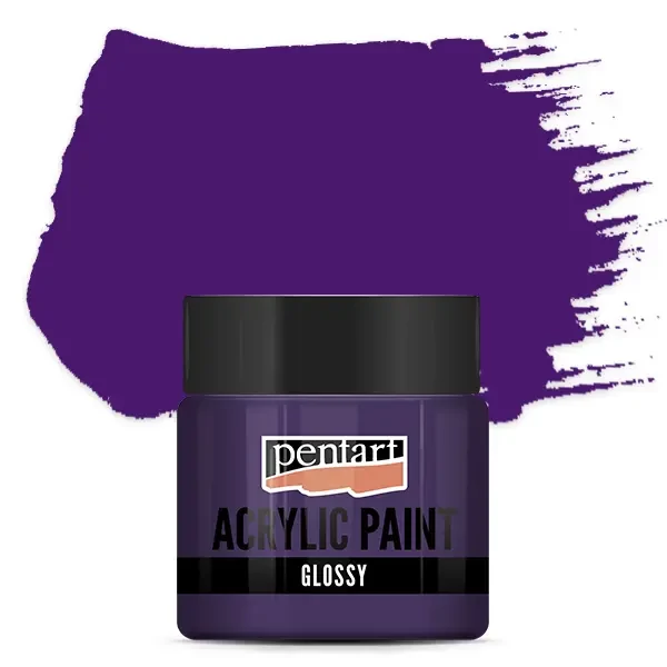 Vopsea acrilică lucioasă Pentart, 50 ml – ametist