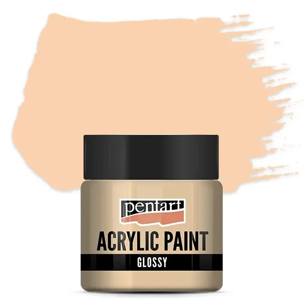Vopsea acrilică lucioasă Pentart, 50 ml – culoarea pudrei