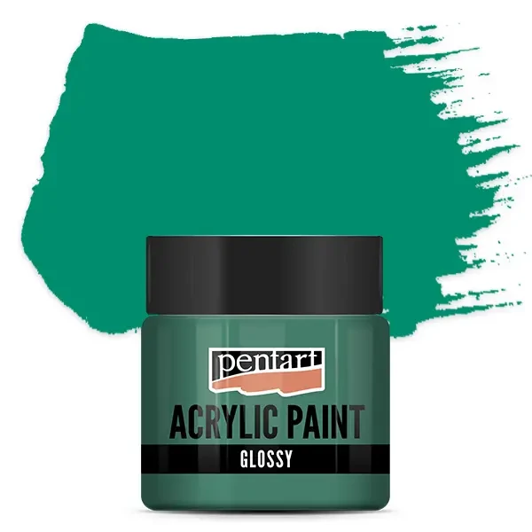 Vopsea acrilică lucioasă Pentart, 50 ml – turcoaz