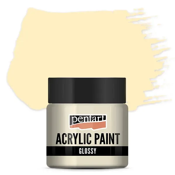 Vopsea acrilică lucioasă Pentart, 50 ml – bej