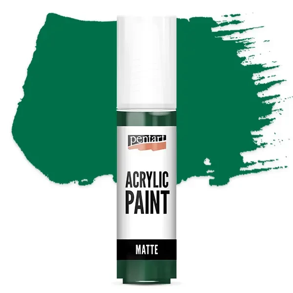 Vopsea acrilică Pentart mată, 20 ml - verde pin
