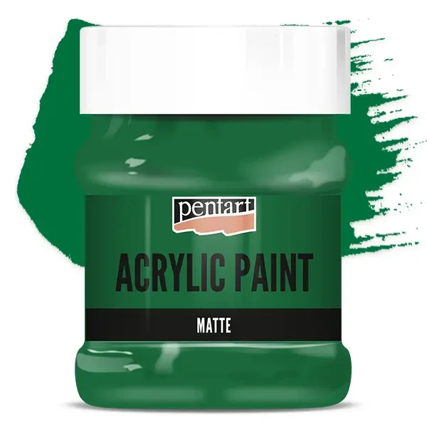 Vopsea acrilică Pentart mată , 230 ml - verde