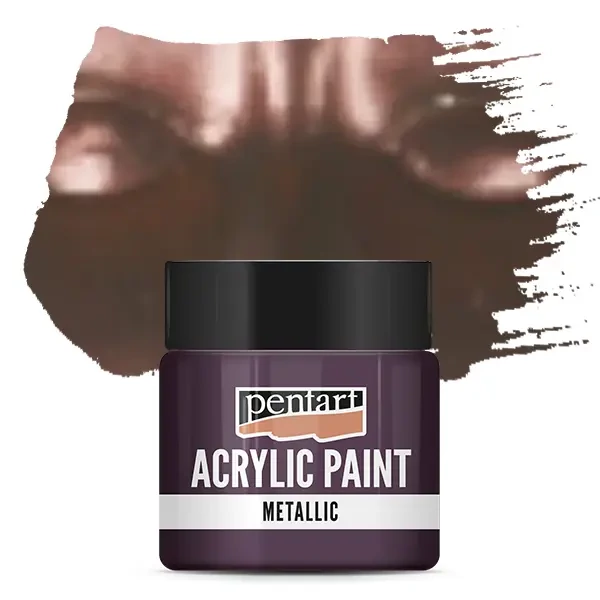 Vopsea acrilică metalizată Pentart, 50 ml - vânătă