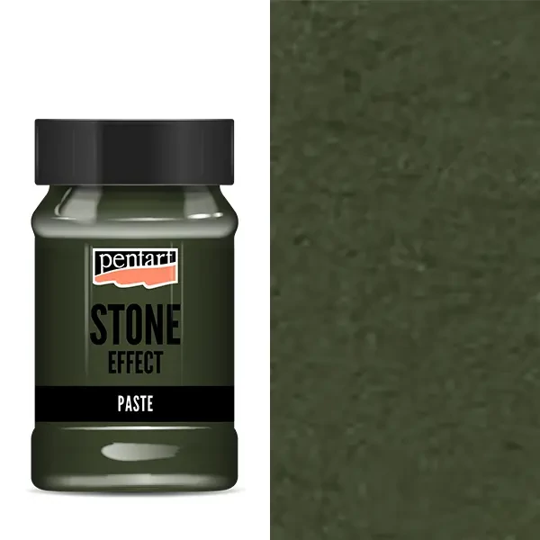 Pastă cu aspect de piatră Pentart, 100 ml – granit verde