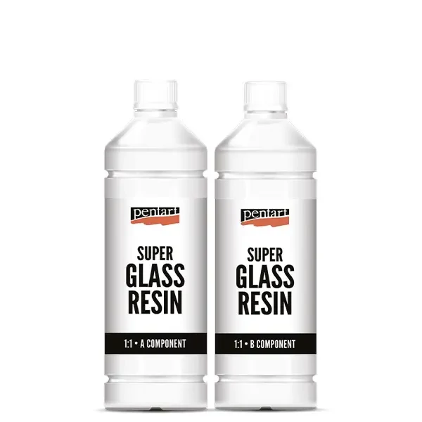 Pentart Super Rășină pentru sticlă, set 1:1, 2x250 ml