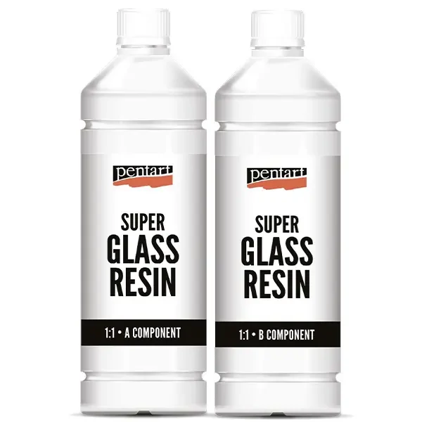 Pentart Super Rășină pentru sticlă, set 1:1, 2x1000 ml