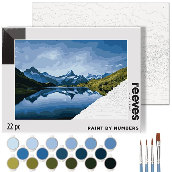 Reeves set pictură pe numere, 30x40 cm - Munți