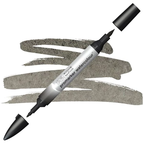 Promarker Watercolour marker tip pensulă acuarelă cu două vârfuri  - 331, ivory black