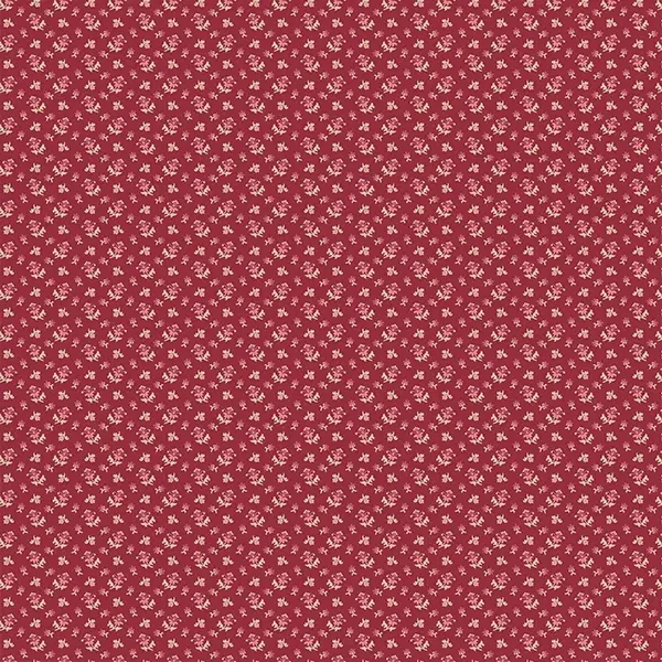 Material patchwork  - Makower - Wildflower Cottage 1593R Scatter crimson