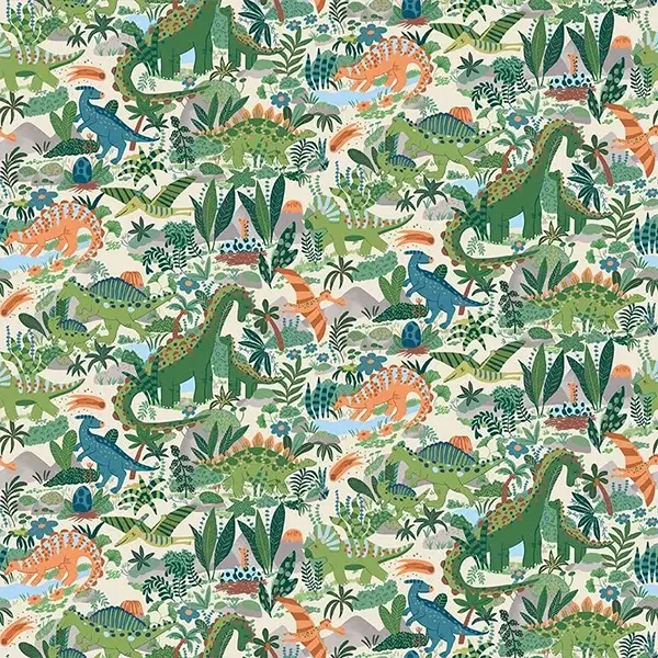 Tesatura patchwork - Makower - Prehistoric 163/Q Paradise cream