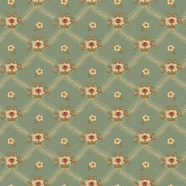 Material patchwork - Andover - Always and Forever by Renee Nanneman 1662G lattice pond