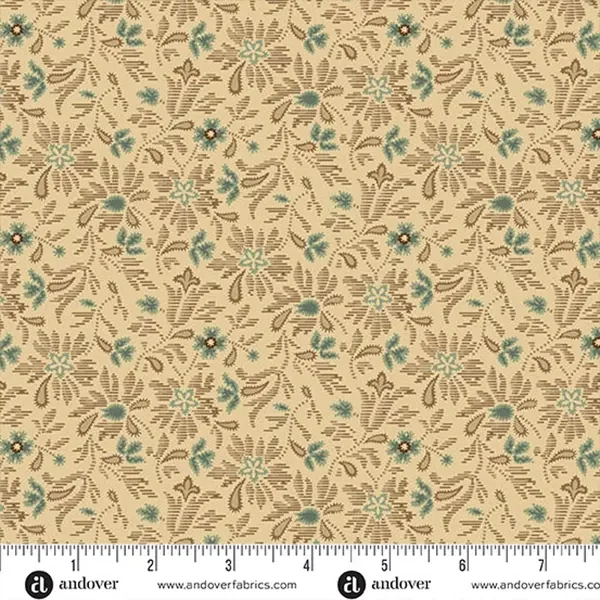 Material patchwork - Andover - Always and Forever by Renee Nanneman 1663L brocade linen