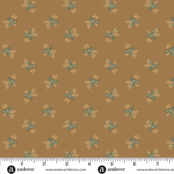 Material patchwork - Andover - Always and Forever by Renee Nanneman 1665N1 rosehips spice
