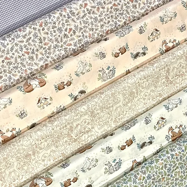 Material patchwork  - Makower - Little Ones 189/C Hugs coral