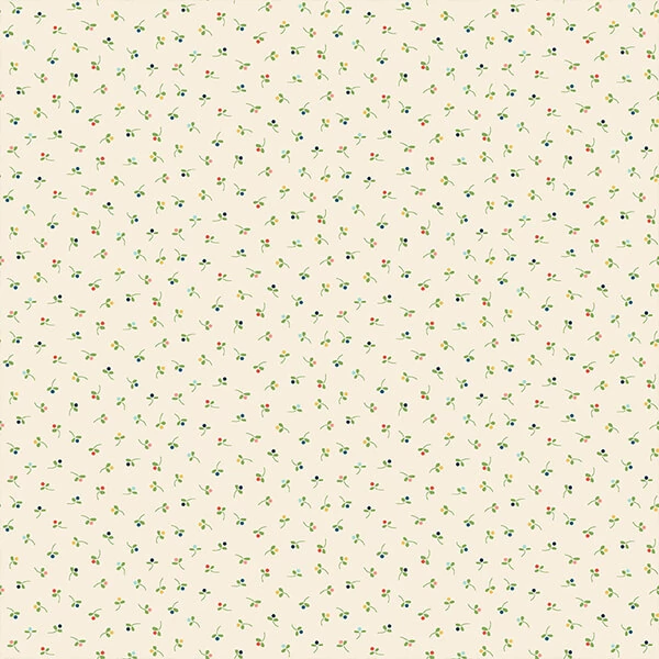 Material Patchwork - Makower - Amelia Bud cream 2512-Q