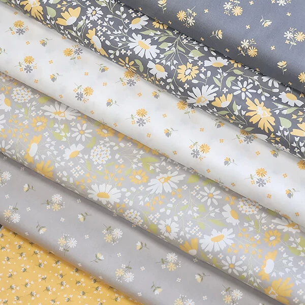 Material patchwork  - Moda - Buttercup and Slate by Corey Yoder 29151-16