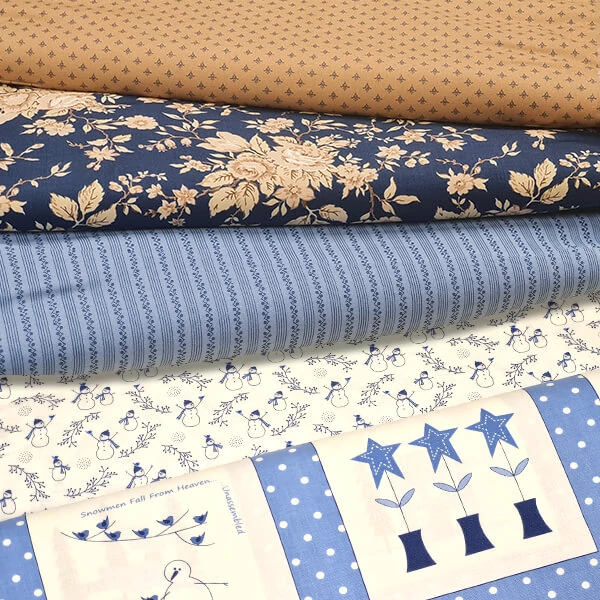 Material patchwork  - Moda - Crystal Lane by Bunny Hill Designs 2980-12, Panel, 60cm