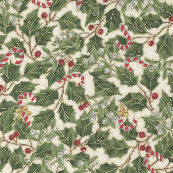 Material patchwork  - Moda - Merry Manor Metallic 33662-11M