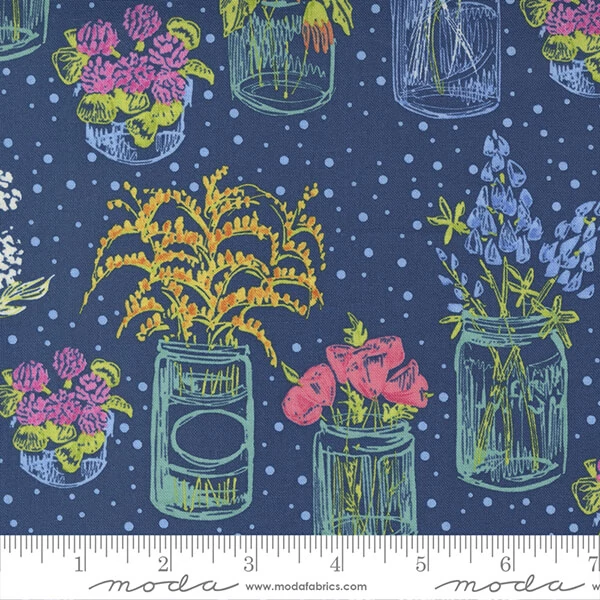 Material patchwork  - Moda - Wild Blossom by Robin Pickens 48734-25