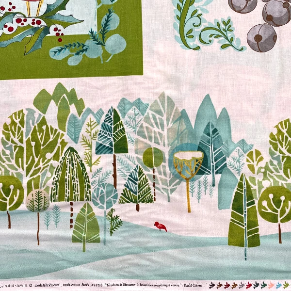 Material patchwork  - Moda - Winterly by Robin Pickens 48766-11 Panel, 60cm