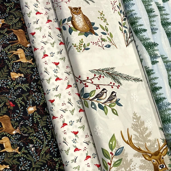 Material patchwork  - Moda - Woodland Winter by Deb Strain 56091-12