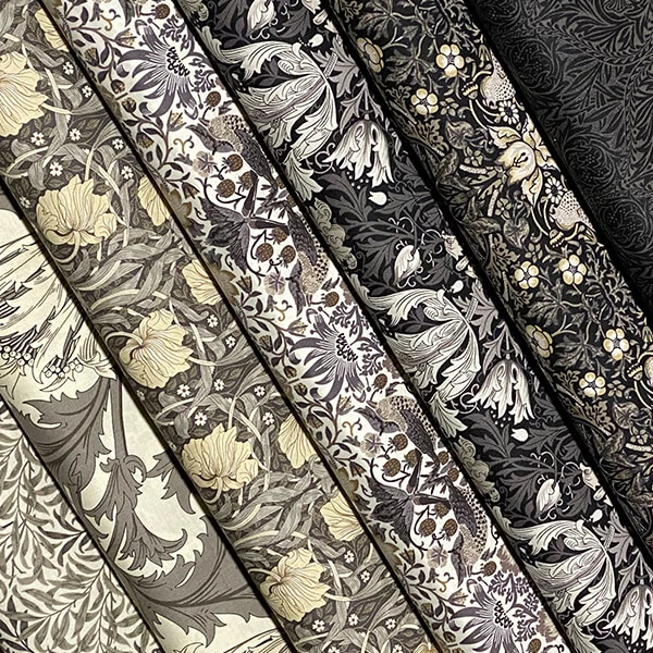 Material patchwork  - Moda - Barbara Brackman by Best of Morris Ebony Suite 8380-13