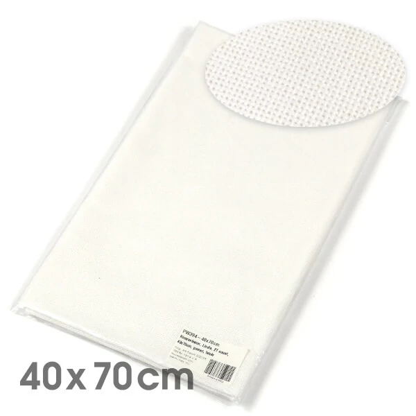 Pânză pentru broderie , Linda, 27 count - alb, 40x70 cm