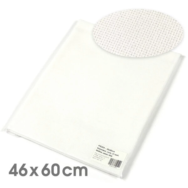 Pânză pentru broderie , Linda, 27 count - alb, 46x60 cm