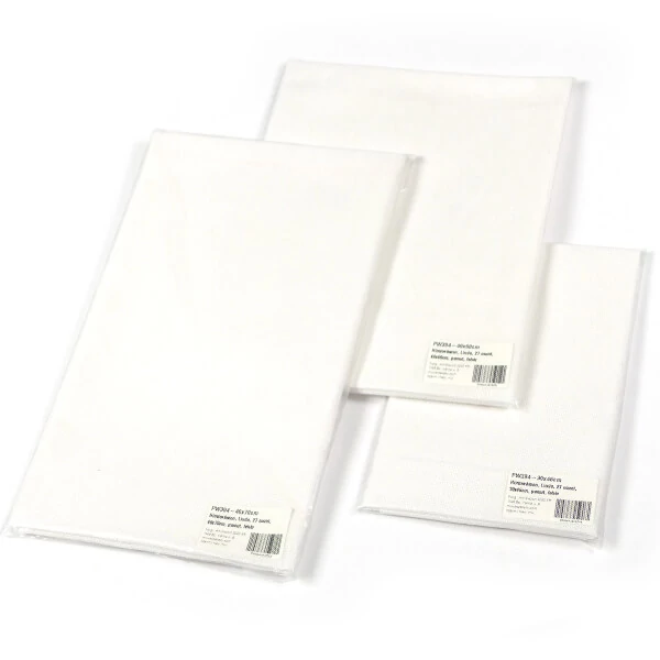 Pânză pentru broderie , Linda, 27 count - alb, 30x46 cm
