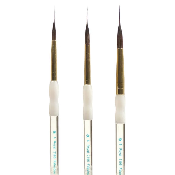 Royal & Langnickel 2195 Fabulous Fine Point Liner pensulă  sintetică ascuțită - 4