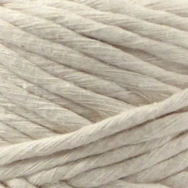 Fire Macrame, ReTwisst Macrame String, 3 mm, 250 g - 07, alb murdar