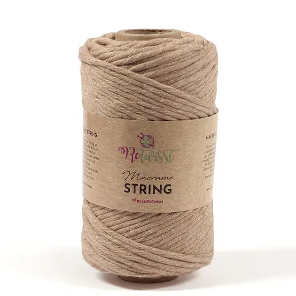 Fire Macrame, ReTwisst Macrame String, 3 mm, 250 g - 08, bej