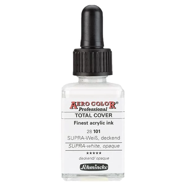 Schmincke AERO COLOR Professional vopsea aerograf , 28 ml - 101, SUPRA-white, opaque