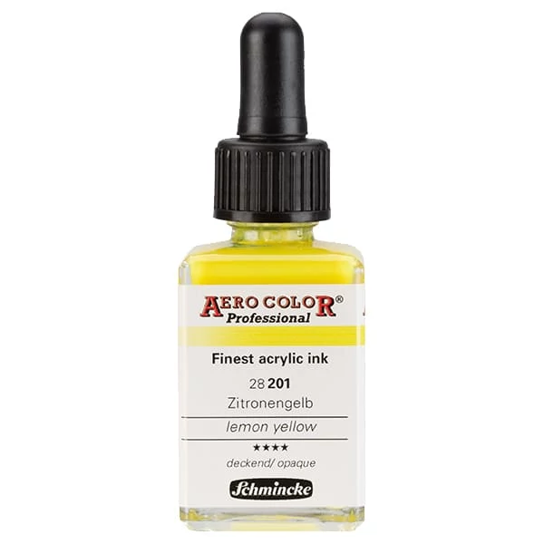 Schmincke AERO COLOR Professional vopsea aerograf , 28 ml - 201, lemon yellow