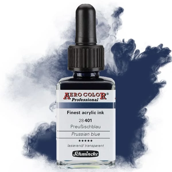 Schmincke AERO COLOR Professional vopsea aerograf , 28 ml - 401, prussian blue