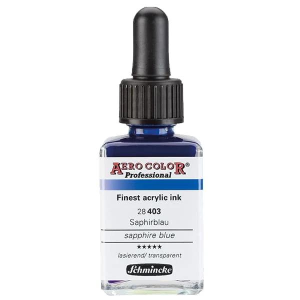 Schmincke AERO COLOR Professional vopsea aerograf , 28 ml - 403, sapphire blue