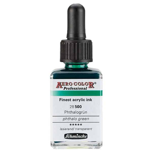 Schmincke AERO COLOR Professional vopsea aerograf , 28 ml - 500, phthalo green