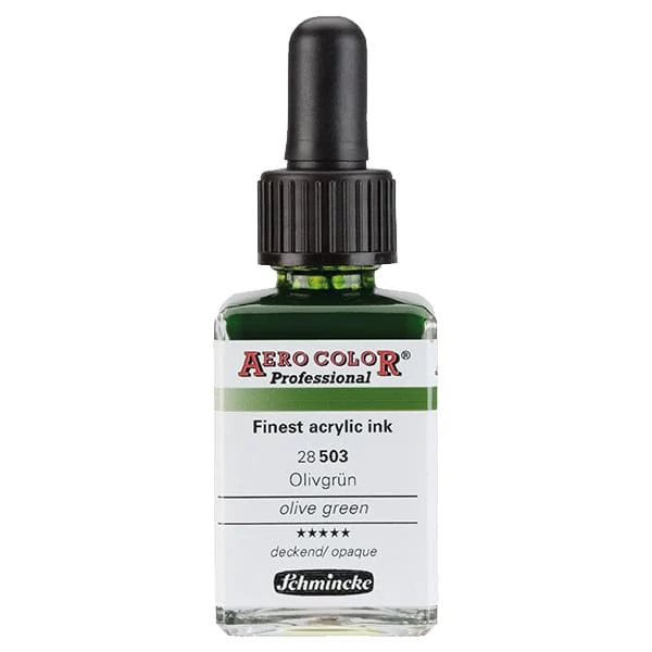 Schmincke AERO COLOR Professional vopsea aerograf , 28 ml - 503, olive green