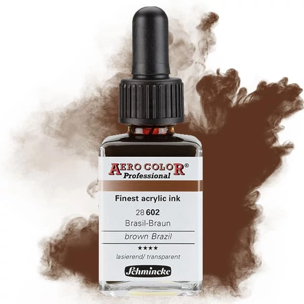 Schmincke AERO COLOR Professional vopsea aerograf , 28 ml - 602, brown brazil