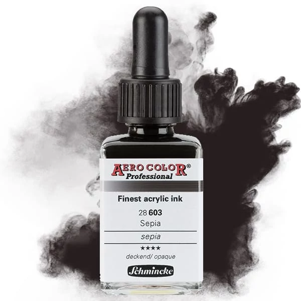Schmincke AERO COLOR Professional vopsea aerograf , 28 ml - 603, sepia