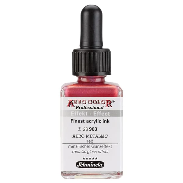 Schmincke AERO COLOR Professional vopsea aerograf , 28 ml - 903, AERO METALLIC red