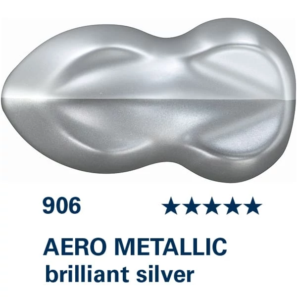 Schmincke AERO COLOR Professional vopsea aerograf , 28 ml - 906, AERO METALLIC brilliant silver