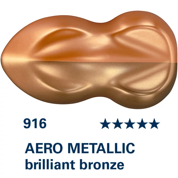 Schmincke AERO COLOR Professional vopsea aerograf , 28 ml - 916, AERO METALLIC brilliant bronze